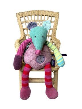 Moulin Roty Plush Les Jolis Pas Beaux Mouse Lovey Plush 11" EUC